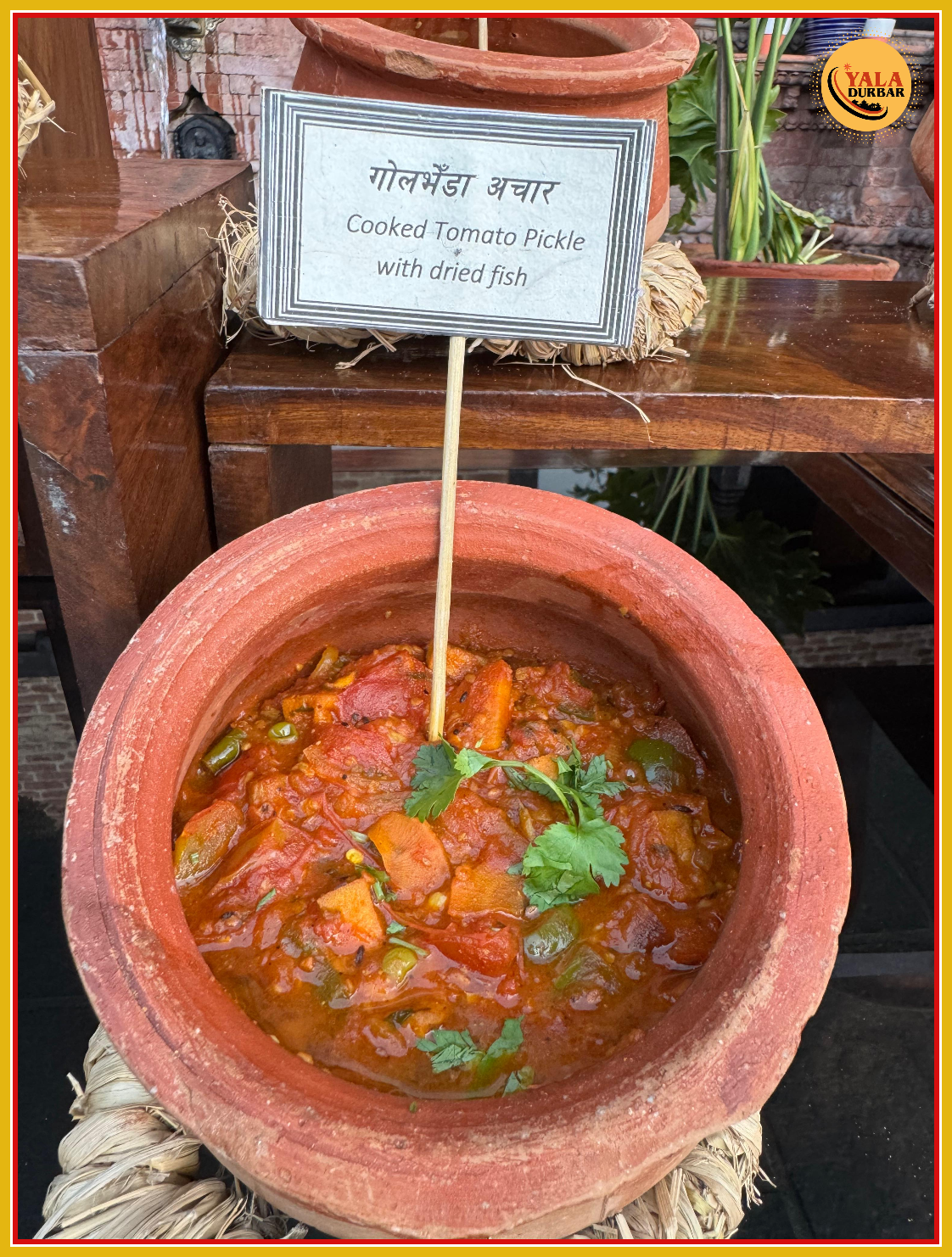 गोलभेडा अचार (पनिर / कुन्यां /तोफु) - Cooked Tomato Pickle with Cottage/ small dried fish/ Tofu