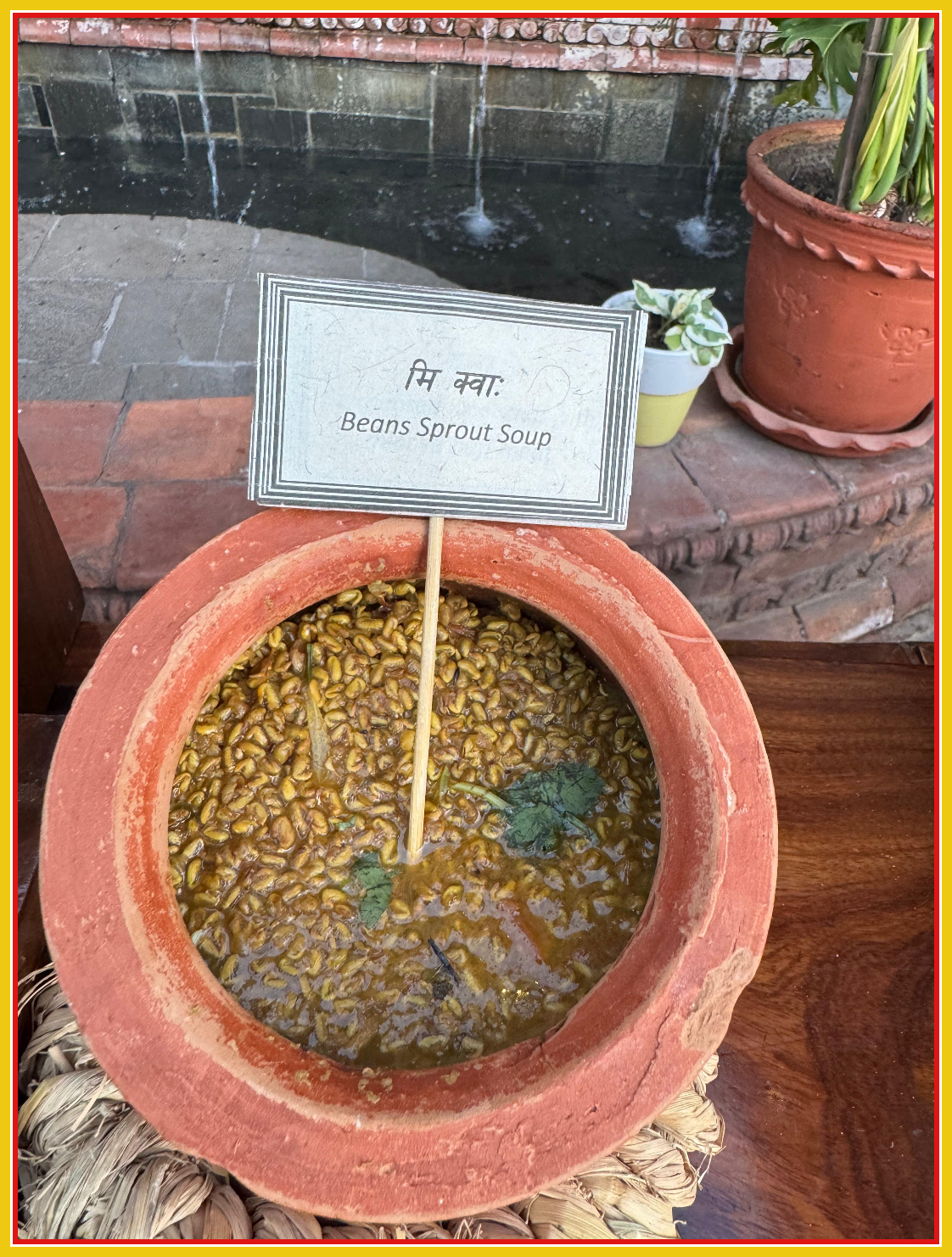 मिं क्वाः - झोल - Beans sprout - Soup